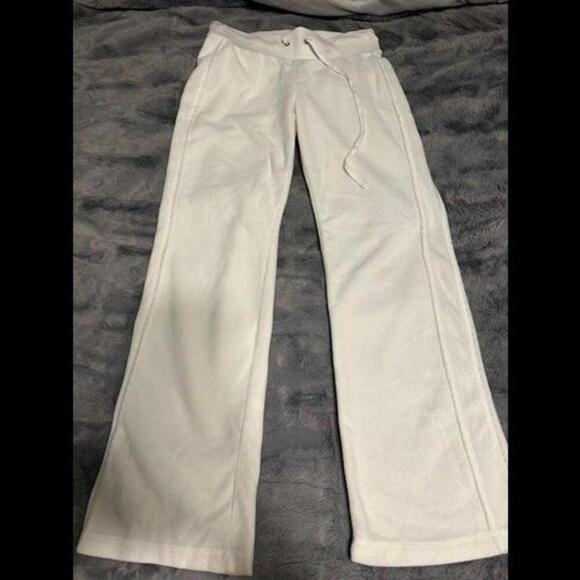 SO Pants - Cozy Off-White Fleece Lounge Pants - Size M